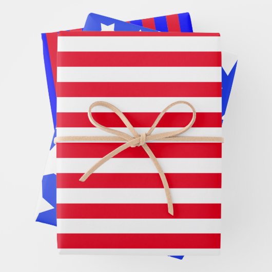 Set von 3 geschenkpapier set (Beispiel)