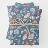 Set von 3 geschenkpapier set (Beispiel)