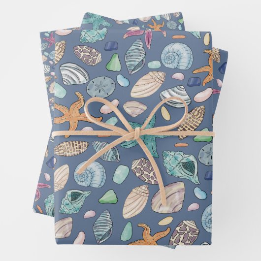 Set von 3 geschenkpapier set (Beispiel)