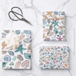 Set von 3 geschenkpapier set