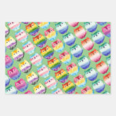 Set von 3 geschenkpapier set (Vorderseite 3)