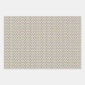 Set von 3 Honigwabenbäumen und Bienen Geschenkpapier Set (Vorderseite)