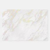 Set von 3 Imitaten Marmortexturen Geschenkpapier Set (Vorderseite 3)