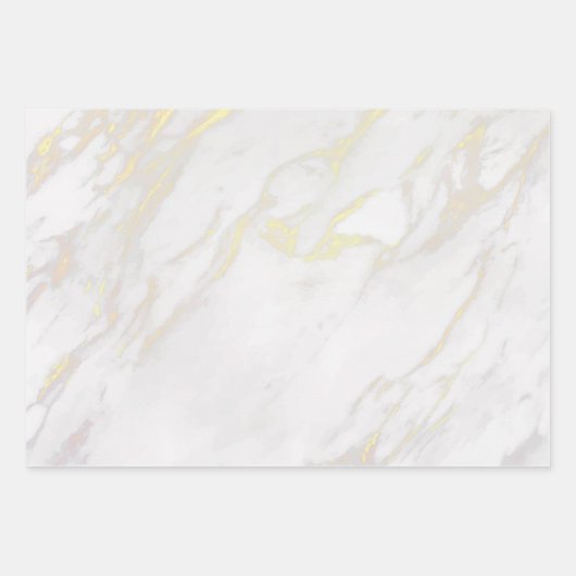 Set von 3 Imitaten Marmortexturen Geschenkpapier Set (Vorderseite 3)