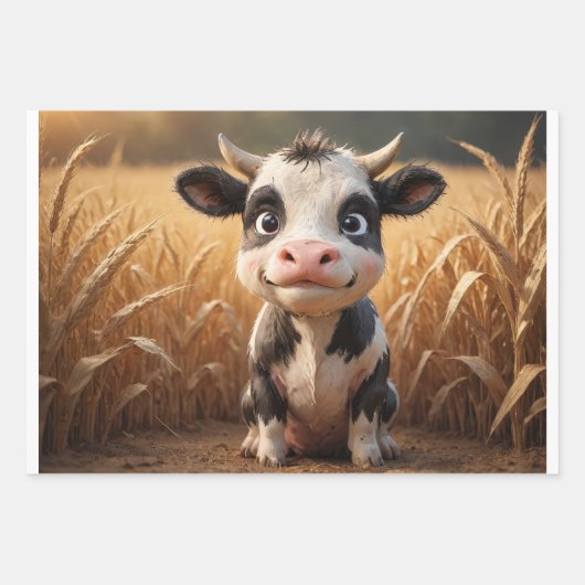 Set von 3 Kleinkindern Geschenkpapier Set (Vorderseite 3)