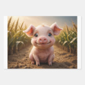 Set von 3 Kleinkindern Geschenkpapier Set (Vorderseite)