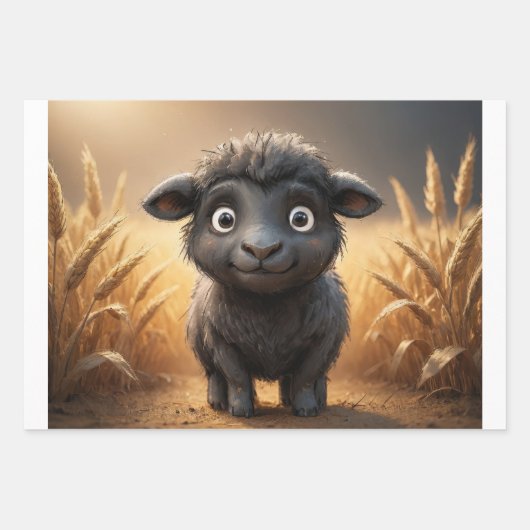 Set von 3 Kleinkindern Geschenkpapier Set (Vorderseite 3)