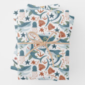 Set von 3 Musterschachteln für Baby Shark Geschenkpapier Set (Beispiel)