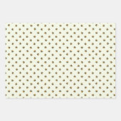 Set von 3 Niedlichen Honey Bee Baby Dusche Geschenkpapier Set (Vorderseite)