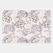 Set von 3 Packpapier-Blättern für wild lebende Blu Geschenkpapier Set (Vorderseite 2)