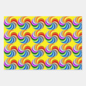 Set von 3 Pride Natilus Spiral Geschenkpapier Set (Vorderseite 3)