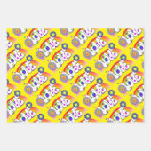 Set von 3 Regenbogen-Liebe Geschenkpapier Set (Vorderseite 3)