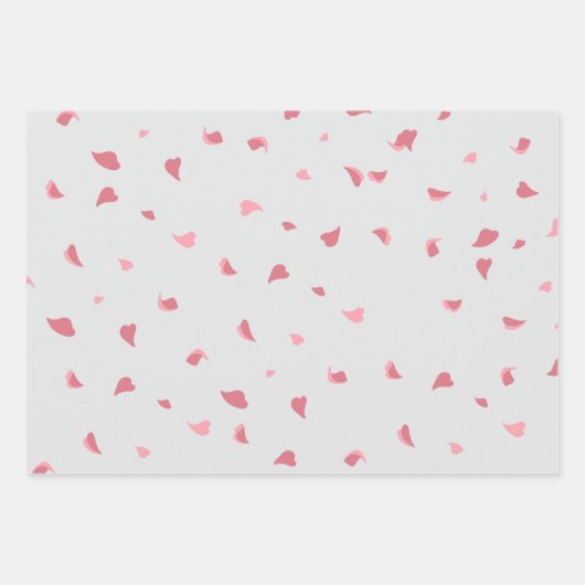 Set von 3 romantischen Geschenkblätter Geschenkpapier Set (Vorderseite 3)