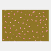 Set von 3 romantischen Geschenkblätter Geschenkpapier Set (Vorderseite)