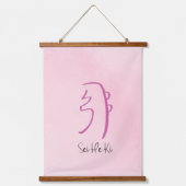 Set von 3 rosa Usui Reiki Symbols-CKR, SHK & HSZSN Wandteppich Mit Holzrahmen (Vorderseite 2)