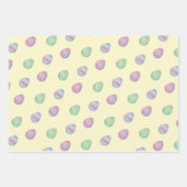 Set von 3 Rose, Ostereiern und Polka Docks Geschenkpapier Set (Vorderseite 2)