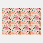 Set von 3 Rose, Ostereiern und Polka Docks Geschenkpapier Set (Vorderseite)