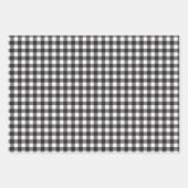 Set von 3 Rot-, Grün- und Weißland Buffalo Kariert Geschenkpapier Set (Vorderseite 3)