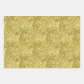 Set von 3 Schneeflocken, Sternen und Rentier Geschenkpapier Set (Vorderseite 3)