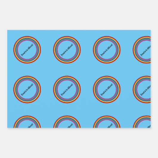 Set von 3 Stolz auf einen anderen Geschenkpapier Set (Vorderseite 3)