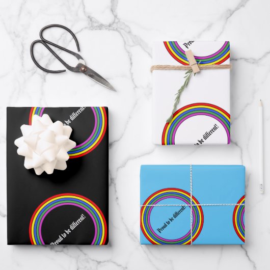 Set von 3 Stolz auf einen anderen Geschenkpapier Set (Vorderseite)