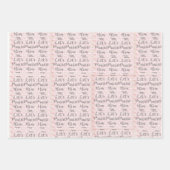 Set von 3 Umschlagpapier Geschenkpapier Set (Vorderseite 3)