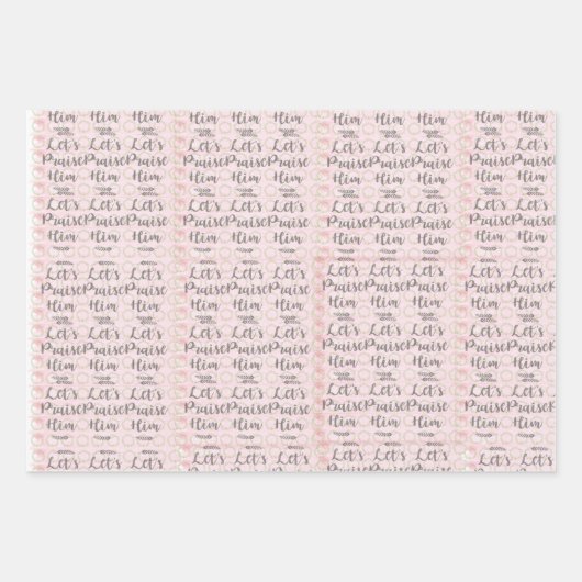 Set von 3 Umschlagpapier Geschenkpapier Set (Vorderseite 3)