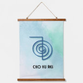 Set von 3 Usui Reiki Symbols-CKR, SHK & HSZSN Wandteppich Mit Holzrahmen (Vorderseite)