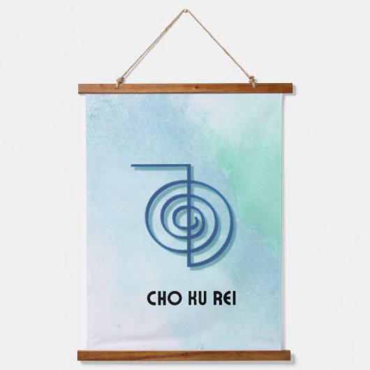 Set von 3 Usui Reiki Symbols-CKR, SHK & HSZSN Wandteppich Mit Holzrahmen (Vorderseite)