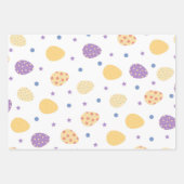 Set von 3 violetten Ostereiern (mehrfarbig) Geschenkpapier Set (Vorderseite)