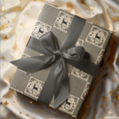 Set von 3 Weihnachtsfeiertagspapieren Geschenkpapier Set