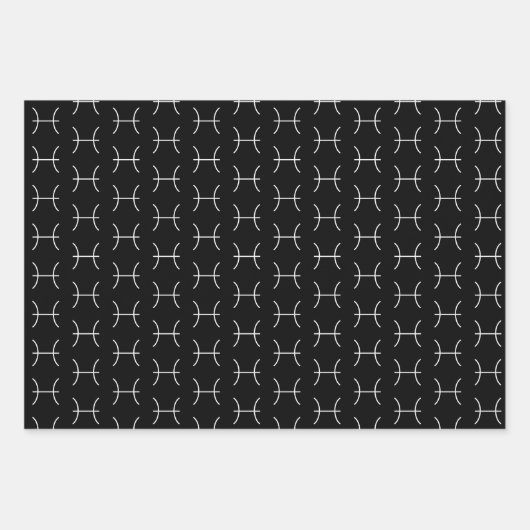 Set von 3 Wrapping Paper Sheets Geschenkpapier Set (Vorderseite 2)