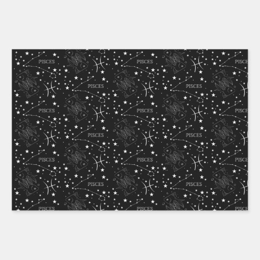 Set von 3 Wrapping Paper Sheets Geschenkpapier Set (Vorderseite 3)