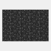 Set von 3 Wrapping Paper Sheets Geschenkpapier Set (Vorderseite)