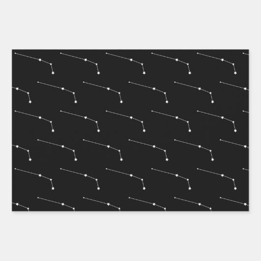 Set von 3 Wrapping Paper Sheets Geschenkpapier Set (Vorderseite 3)