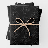Set von 3 Wrapping Paper Sheets Geschenkpapier Set (Beispiel)