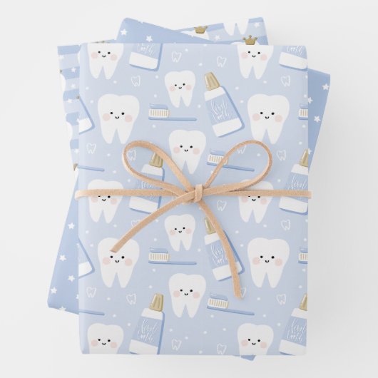 Set von 3 Zundentafeln Geschenkpapier Set (Beispiel)