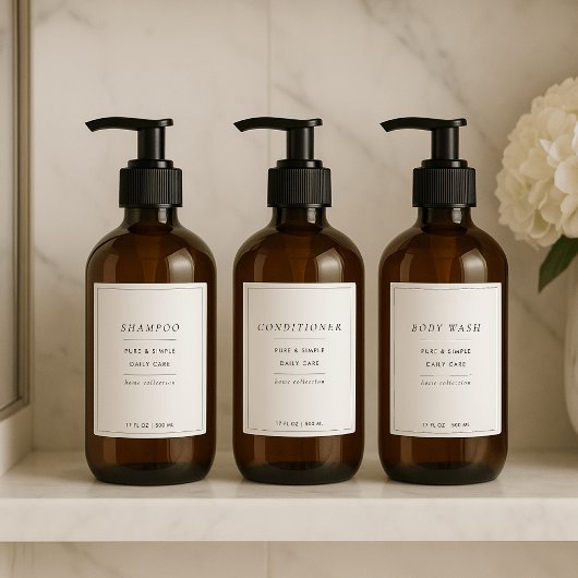 Set von 4 benutzerdefinierten Badezimmermarken Aufkleber