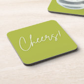 Set von 4 Cheers Zuhause Drink Coasters Getränkeuntersetzer (Linke Seite)