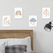 Set von 4 Plakaten (Schlafzimmer)