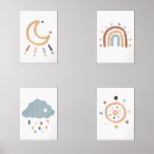 Set von 4 Plakaten (Vorderseite)