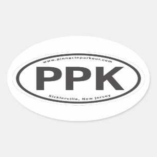 SET VON 4 PPK OVAL-AUFKLEBERN OVALER AUFKLEBER