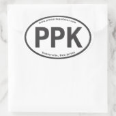 SET VON 4 PPK OVAL STICKERS (Tasche)