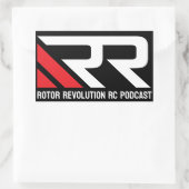 Set von 4 Rotorrevolution RC Podcast Stickers (Tasche)