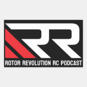 Set von 4 Rotorrevolution RC Podcast Stickers (Vorderseite)