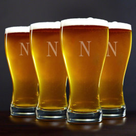 Set von 4 Sturdy 20 oz. Pilsner Beer Glasses