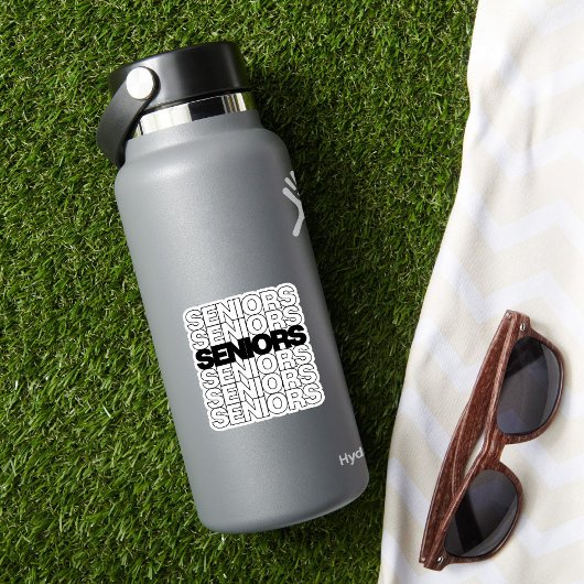 Set von 5 Senioren Senioren Senioren für Schwarze  Aufkleber