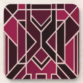 Set von 6 Art-Déco-Untersetzer Getränkeuntersetzer (Vorderseite)