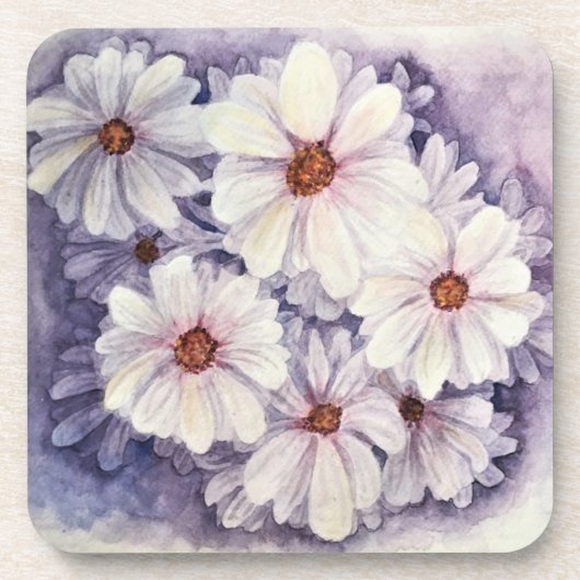 Set von 6 Cork Back Untersetzer Lavender African D (Vorderseite)