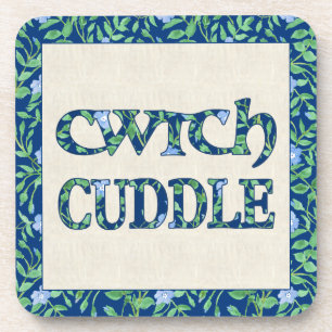 Set von 6 Cork Untersetzer mit walisischem Cwtch u
